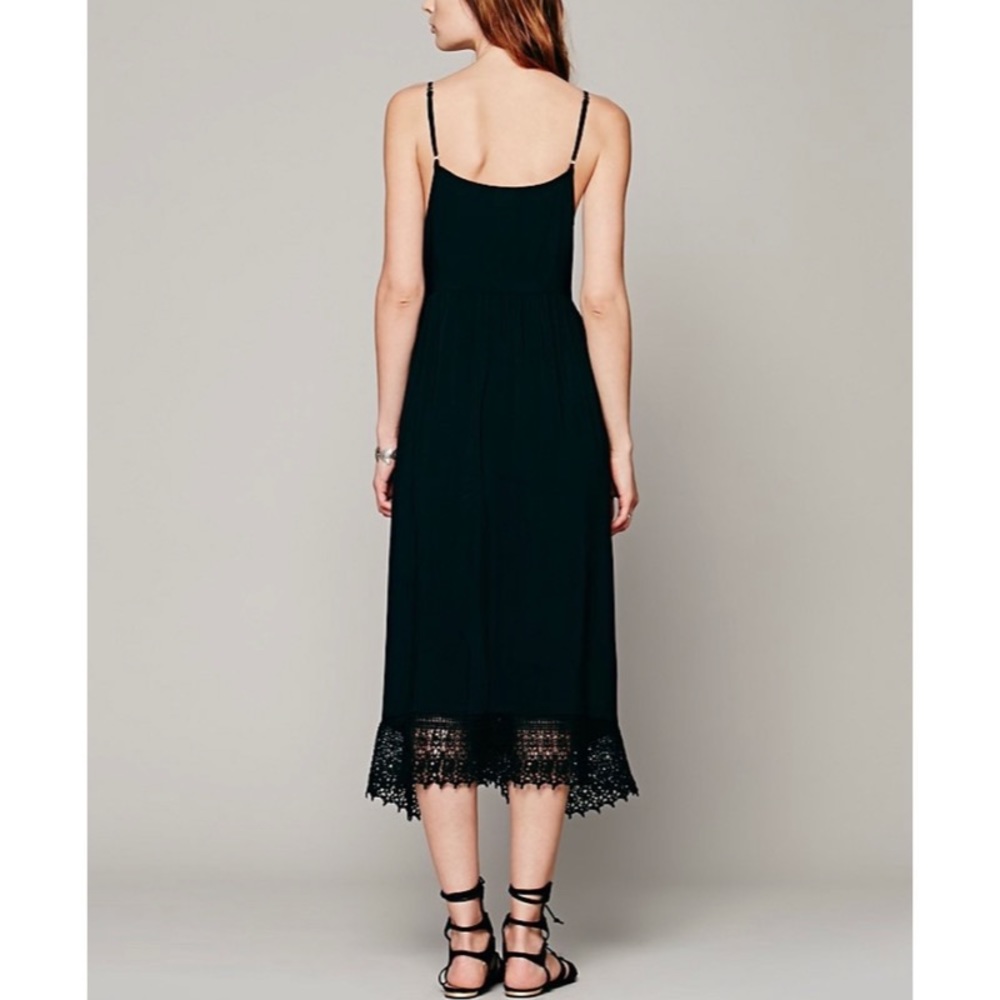 Free People Easy Breezy Crochet Slip Dress